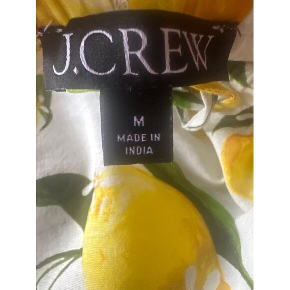 J.Crew Womens Lemon Print Cotton Pajama Pants M Light Weight Summer - Picture 3 of 4